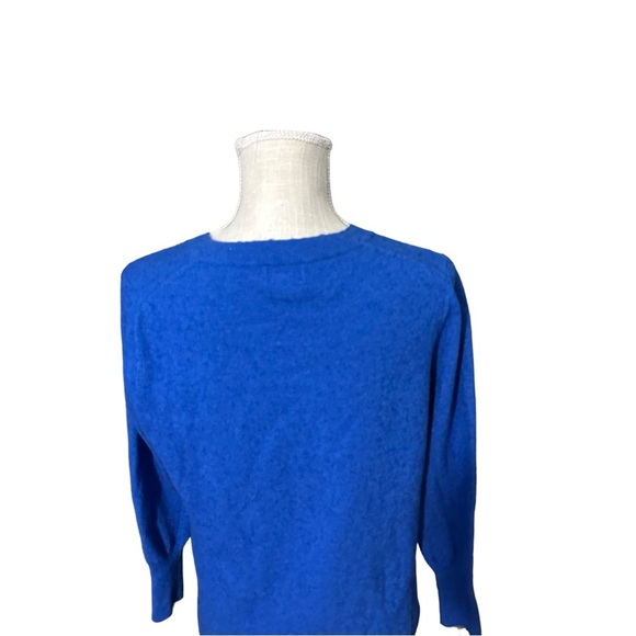 J. Crew Factory Blue Crew Neck Sweater - Picture 6 of 11